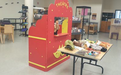 Atelier Marionnettes à la Médiathèque avec la classe de CP